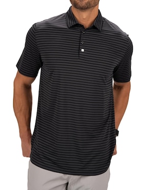 Playera tipo polo casual Black Clover para hombre
