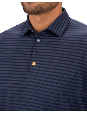Playera tipo polo casual Black Clover para hombre