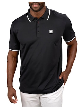 Playera tipo polo Black Clover para hombre