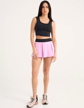 Short efecto doble prenda Babolat para pádel mujer