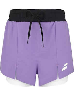 Short bolsa oculta Babolat para pádel mujer
