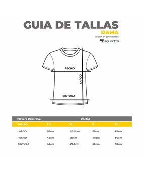 Playera deportiva para entrenamiento Squadra de mujer