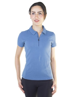 Playera tipo polo Assh para mujer