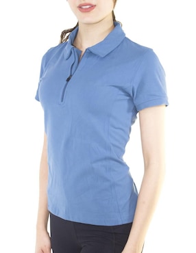 Playera tipo polo Assh para mujer
