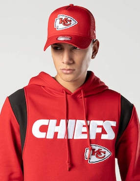 Sudadera New Era Ne Leisure con capucha y bolsa Kansas City Chiefs unisex
