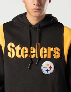 Sudadera New Era Ne Leisure con capucha y bolsa Pittsburgh Steelers unisex