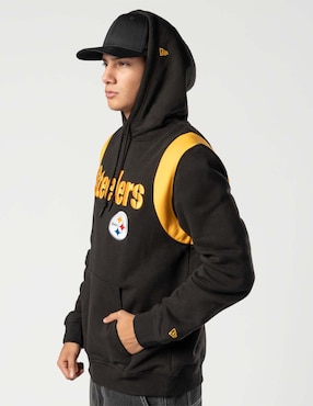 Sudadera New Era Ne Leisure con capucha y bolsa Pittsburgh Steelers unisex