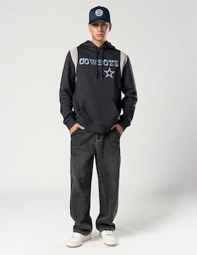 Sudadera New Era Ne Leisure con capucha y bolsa Dallas Cowboys unisex