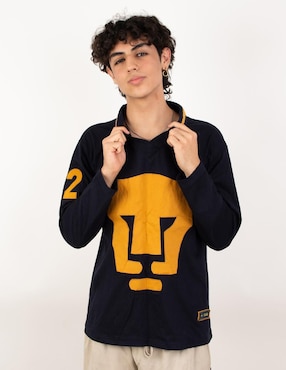 Jersey de Pumas de la UNAM conmemorativo manga larga Garra Azul para hombre