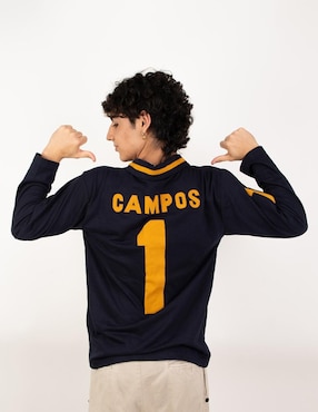Jersey de Pumas de la UNAM conmemorativo manga larga Garra Azul para hombre