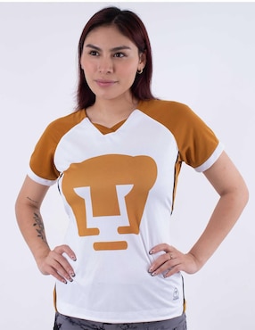Jersey de Pumas de la UNAM conmemorativo manga corta Garra Azul para mujer