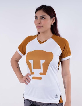 Jersey de Pumas de la UNAM conmemorativo manga corta Garra Azul para mujer