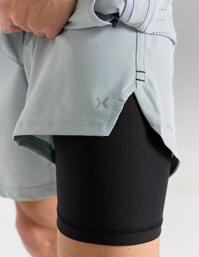 Short con malla X10 para entrenamiento hombre