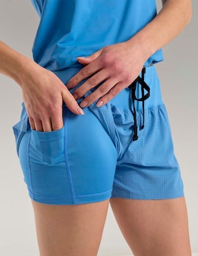 Short con malla bolsa oculta X10 para correr mujer