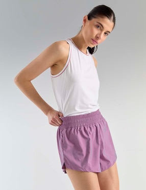 Short con abertura X10 para entrenamiento mujer