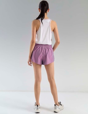 Short con abertura X10 para entrenamiento mujer