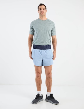 Short con malla X10 con bolsillos para correr hombre