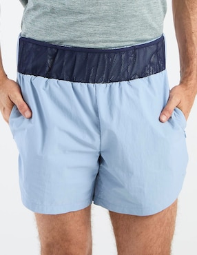 Short con malla X10 con bolsillos para correr hombre
