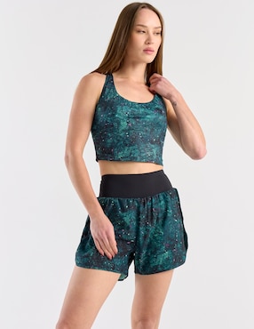 Short con malla X10 para entrenamiento mujer