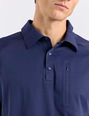 Playera tipo polo senderismo X10 para hombre