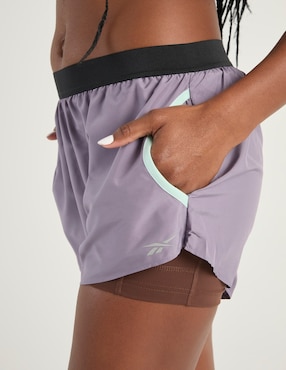 Short con malla Reebok para entrenamiento mujer