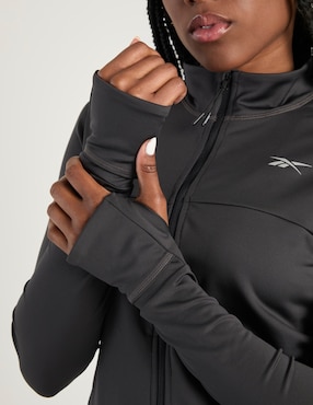 Chamarra casual Reebok para mujer