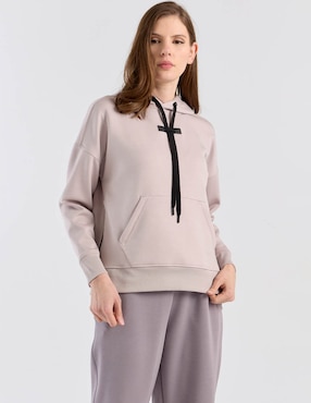 Sudadera X10 con capcuha y bolsa para mujer