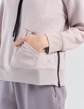 Sudadera X10 con capcuha y bolsa para mujer