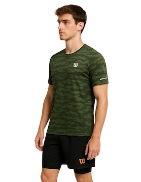 Playera deportiva para entrenamiento Wilson de hombre