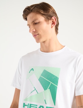 Playera deportiva para deporte con raqueta Head de hombre