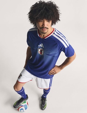 Jersey de Selección de fútbol de Japón local authentic manga corta Mundial Adidas para hombre