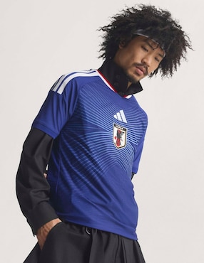 Jersey de Selección de fútbol de Japón local authentic manga corta Mundial Adidas para hombre