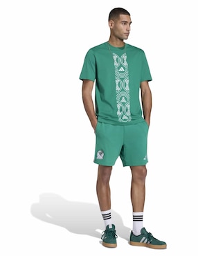 Playera deportiva para fútbol Mundial Adidas Selección Nacional de México para hombre