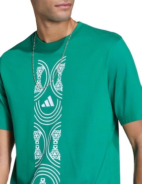 Playera deportiva para fútbol Mundial Adidas Selección Nacional de México para hombre