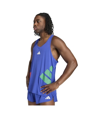 Playera deportiva para correr Adidas de hombre