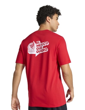 Playera deportiva para fútbol Mundial Adidas selección nacional de México de hombre