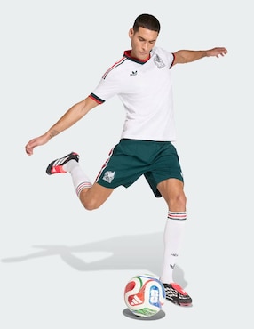 Short Mundial Adidas con bolsillos Selección Nacional de México jugador para fútbol hombre