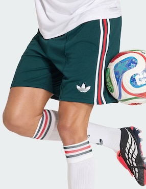 Short Mundial Adidas con bolsillos Selección Nacional de México jugador para fútbol hombre