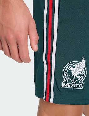 Short Mundial Adidas con bolsillos Selección Nacional de México jugador para fútbol hombre