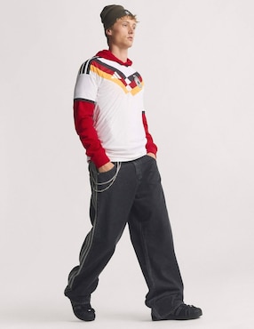 Jersey de Selección de fútbol de Alemania local authentic manga corta Mundial Adidas jugador para hombre