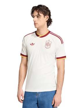 Jersey de Selección de fútbol de España visitante Mundial Adidas fan para hombre