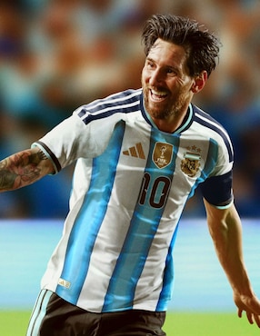 Jersey de Selección de fútbol de Argentina local authentic manga corta Mundial Adidas para hombre