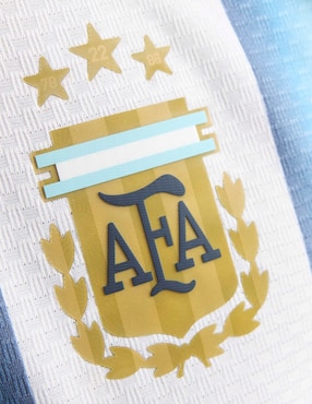 Jersey de Selección de fútbol de Argentina local authentic manga corta Mundial Adidas para hombre