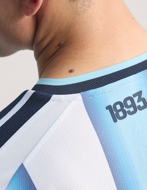 Jersey de Selección de fútbol de Argentina local authentic manga corta Mundial Adidas para hombre