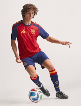 Jersey de Selección de fútbol de España local authentic manga corta Mundial Adidas para hombre