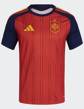 Jersey de Selección de fútbol de España local manga corta Mundial Adidas para hombre