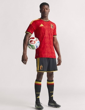 Jersey de  Selección de fútbol de Bélgica local authentic manga corta Mundial Adidas  para hombre