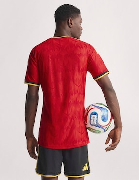 Jersey de  Selección de fútbol de Bélgica local authentic manga corta Mundial Adidas  para hombre