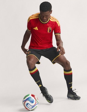 Jersey de  Selección de fútbol de Bélgica local authentic manga corta Mundial Adidas  para hombre