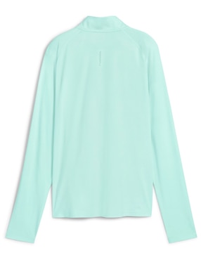 Playera deportiva para correr Puma W RUN VELOCITY CLOUDSPUN 14 ZIP de mujer
